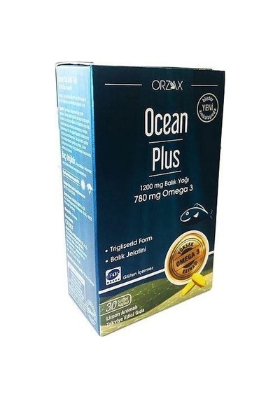 Orzax Ocean Plus 1200 Mg Balık Yağı 30 Kapsül