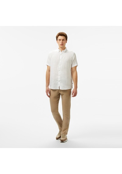 Nautica Erkek Beyaz Classic Fit Gömlek Düz W55100t Beyaz