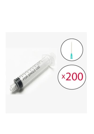 Ayset Luer Lock Kilitli İğneli Enjektör 5 ML 08 38 MM 21G 200'lü