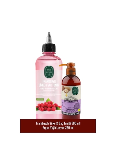 Eyüp Sabri Tuncer Frambuazlı Sirke & Saç Toniği 500 ML + Argan Yağlı Vücut Losyonu 250 ML