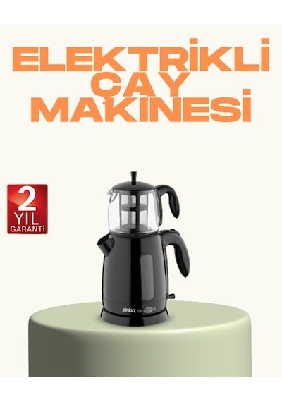 Susuz Çalışma Emniyetli Sinbo Elektrikli Çay Makinesi - Lisinya