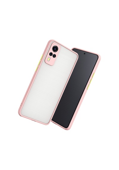 Newface - 400 - Vivo Y53s Kılıf Montreal Silikon Kapak - Csmo-tex - - Pembe