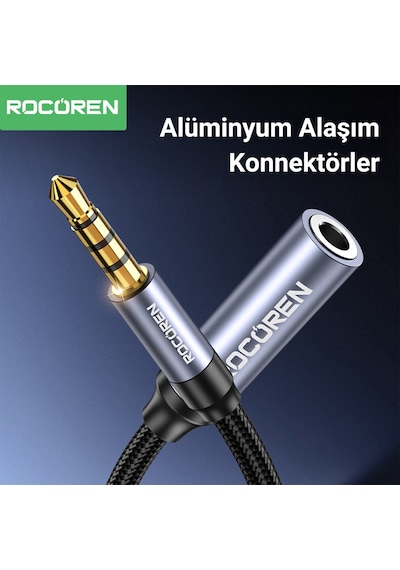 Rocoren 3.5mm Hi-fi Trrs Jack Aux Ses Uzatma Kablosu 2 Metre