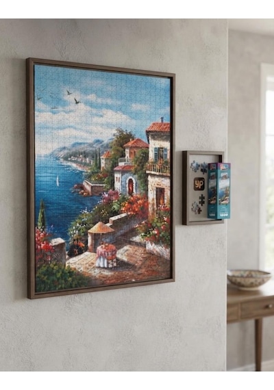 Yamaç Evleri Ve Kuğu Gölü İkili Set - 1000 + 500 Parça İkili Puzzle Seti
