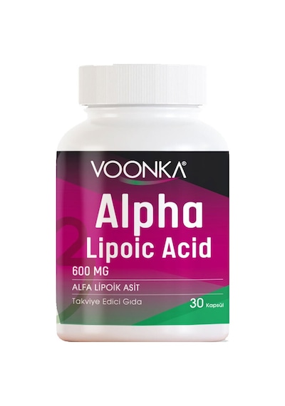 Voonka Alpha Lipoic Acid 600mg 30 Kapsül