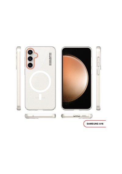 Samsung Galaxy A16 Uyumlu Mat Sert Klein Kılıf Beyaz