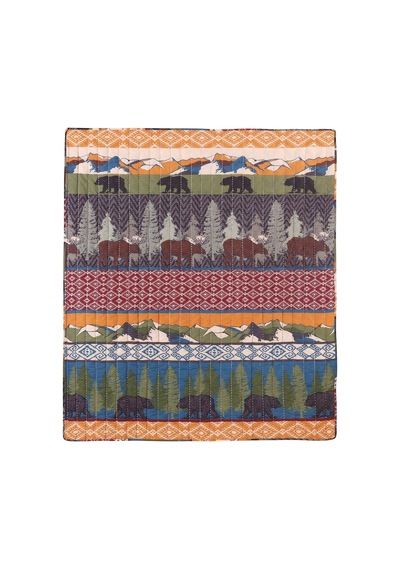 Greenland Home Black Bear Lodge Throw Çok Renkli