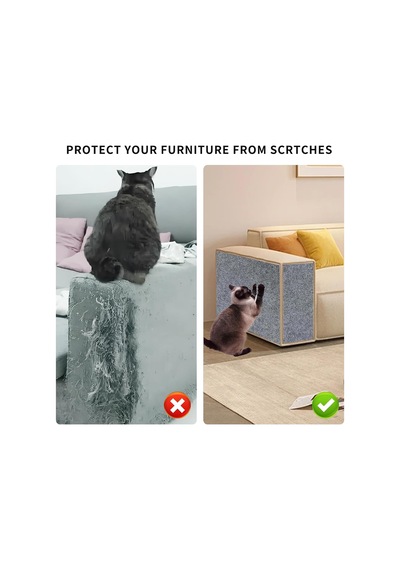 Tr 200 Cm X 40 Cm Kedi Tırmalama Matı, Kediler İçin Çizilmeye Karşı Koruma, Kedi Tırmalama Matı, Kediler İçin T