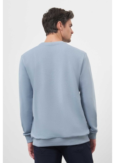 Morven Erkek Mavi Basic Bisiklet Yaka Sweat-shirt 25ks063005300 Mavi Mavi