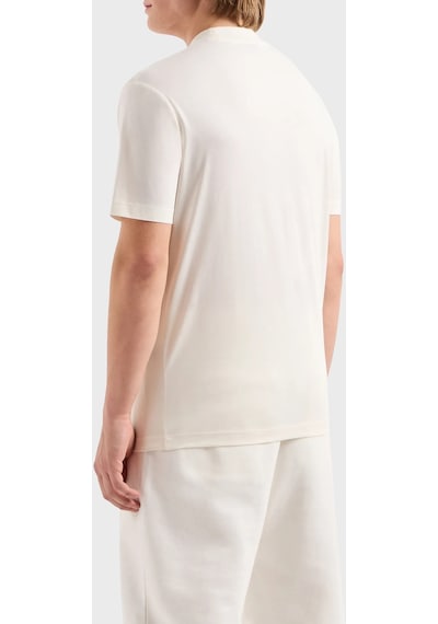 Emporio Armani Erkek T Shirt 3d1tg3 1jpzz 01a2 Ekru Ekru