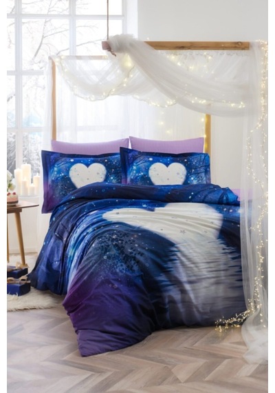 Light Of Love Sevgililer Günü Çift Kişilik Nevresim Takımı Renkli