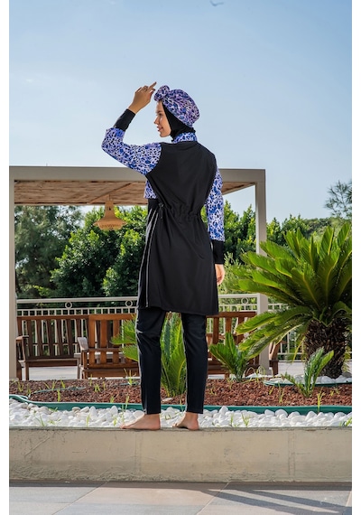Ruko Maio Rukomayo Siyah Desenli Crop Model Fermuarlı Esnek Paraşüt Suitici,çabuk Kuruyan Kumaş Tesettürmayo Ruko Maio Rukomayo Siyah Desenli Crop Model Fermuarlı Esnek Paraşüt Suitici,çabuk Kuruyan Kumaş Tesettürmayo