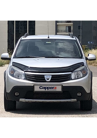 Cappafe Dacia Sandero Ön Kaput Koruma Rüzgarlık 4Mm Abs 2009-1
