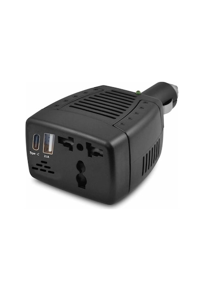 Araç Çakmak İnverter 150w İnvertör Çakmaktan 12v To 220v Çevirici