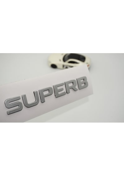 Dk Tuning Skoda Superb Bagaj Yeni Nesil Gri Yazı Logo Arma