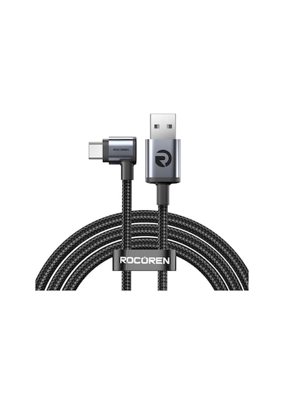 Rocoren Usb-a To Type-c 90 3a Hızlı Şarj Ve Data Kablosu 50 Cm