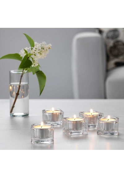 Tealight Mumluk, Cam, 5x5 Cm Acı Kahverengi