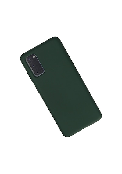 Samsung Galaxy Uyumlu S20 Kılıf Nano İçi Kadife Silikon - Koyu Yeşil Bz8683140257880