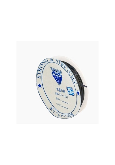 Esnek Misina Ip Lastik 1 Mm (50 Metre) Siyah