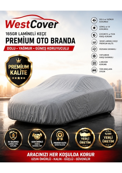 Byd Seal Design Gri Kalın Dolu Korumalı- Premium Oto Branda 4 Mevsim Dolu, Güneş, Yağmur Ve Uv Korumalı