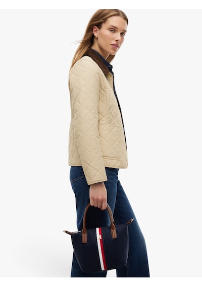 Tommy Hilfiger Popette Mını Tote Corp Kadın Mavi Çanta - Aw0aw19025