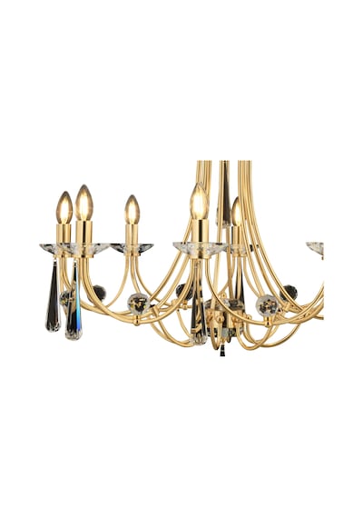 Lampaluce Klasik Metal Altın Renk Avize 15'li 70cm Altın