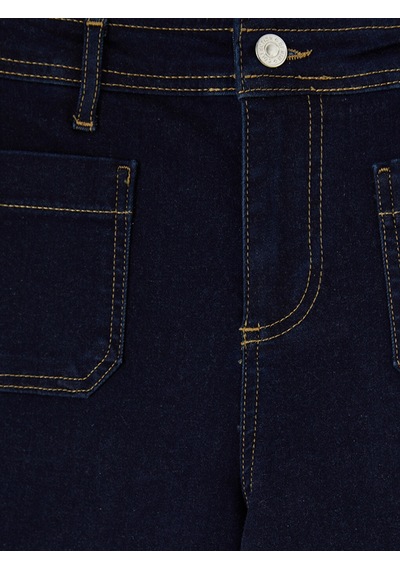 Lcwaıkıkı Classic İndigo Straigt Fit Kadın Jean Pantolon