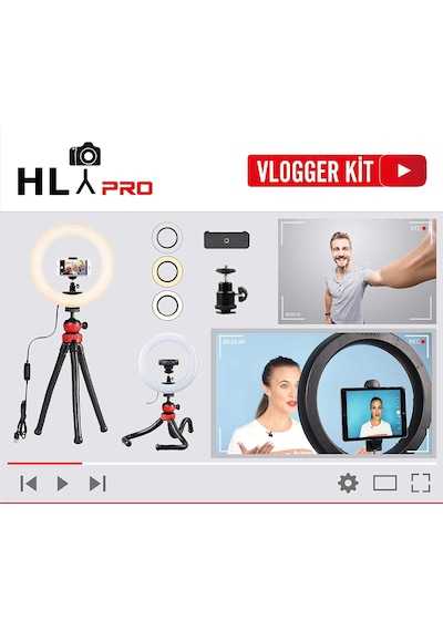 Tr Youtuber, Vlogger Kit Ring Light Işık