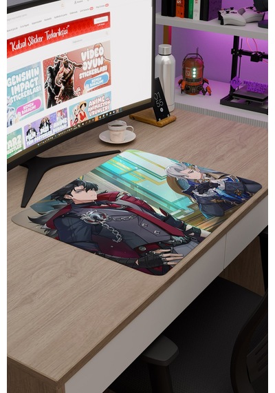 Wriothesley Genshin Impact Anime Gacha V4 - 48x40 Xl Gaming Mouse Pad Fare Altlığı