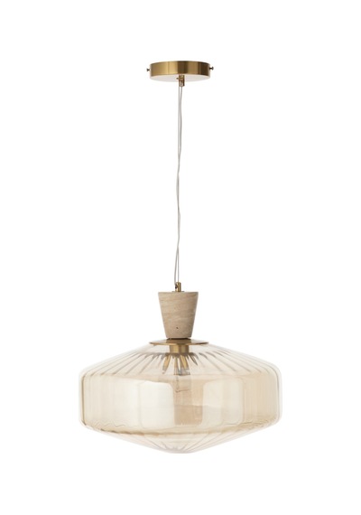 Mudo Home Solın Tekli Sarkıt Avize 40x40x80 Cm Krem