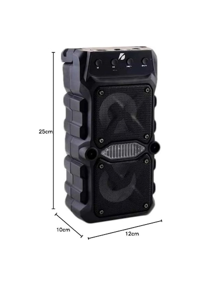 Hubrendy Tekno Bluetooth Hoparlör Çift Mikrofonlu Güçlü Ses Kaliteli Kesintisiz Kablosuz