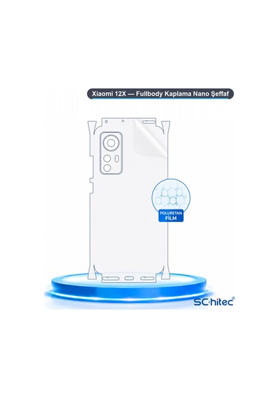 Xiaomi 12x Uyumlu Fullbody Arka Kaplama Hidrojel Koruyucu Film