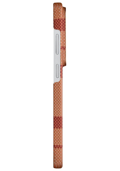 Galaxy Uyumlu S26 Ultra Kılıf M-safe Şarj Özellikli Aramid Fiber Pitaka Flora İn Grid Serisi Kapak Kahve Kahverengi