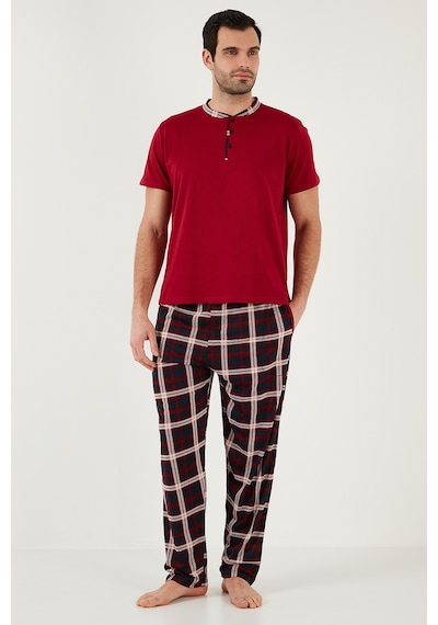 Buratti Erkek Pijama Takımı 60961007 Bordo