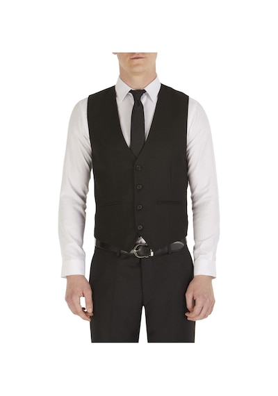 Efor Y 102 Slim Fit Klasik Siyah Yelek Siyah
