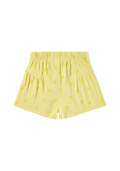 Civil Girls Limon Desenli 6-9 Yaş Şort - Sarı