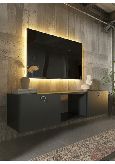 Resital Tv Ünitesi S1239-4 Antrasit Antrasit