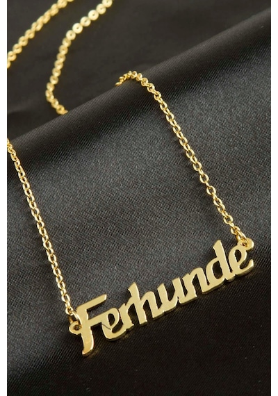 Ferhunde - 575 - İsimli - Glblseme - Kolye -sarı altın