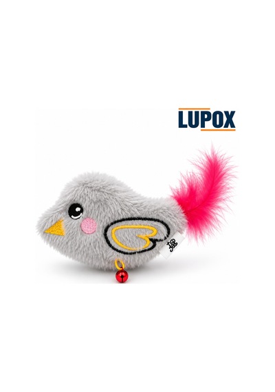 Lupox Küçük Kuş Peluş Oyuncak Gri