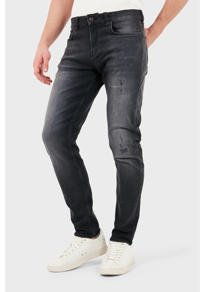 Emporio Armani Pamuklu Slim Fit Dar Paça Kot Pantolon Erkek Kot Pantolon Em006514 Af29574 M8001 Gri