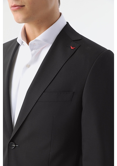 D's Damat Ds Damat Slim Fit Siyah Düz Travel Takim Elbise 5he05ob35501m 001