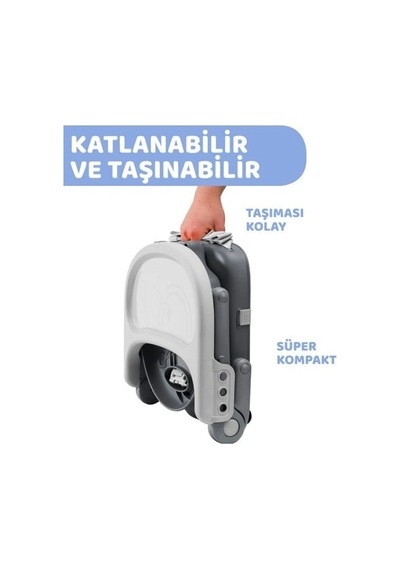 Chicco Pocket Snack Yükseltici Mama Sandalyesi - Dark Grey