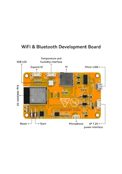 Esp32 Geliştirme Kartı 2.8 Inç 240x320 Akıllı Dokunmatik Tft Lcd Modül Lvgl Wifi Bluetooth Wroom Arduino Uyumlu