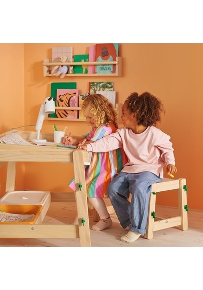 Ikea Flısat Çocuk Bankı, Huş-yeşil, Ayarlanabilir