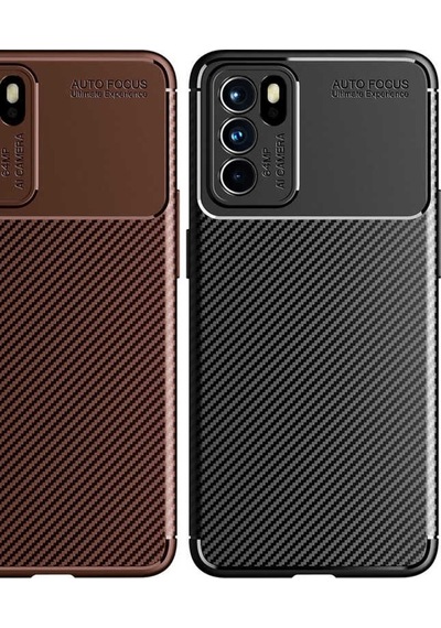 Oppo Reno 6 4G Kilif Karbon Silikon Case 523426362