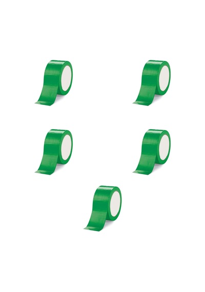 Omeyva Takviyeli Tamir Bandı - İzolasyon Onarım Çadır Bandı - Yeşil - 48 Mm X 10 Yrd - 5 Rulo