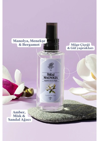 Rebul Magnolia Edc 50 Ml Sprey Pet Şişe Kolonya