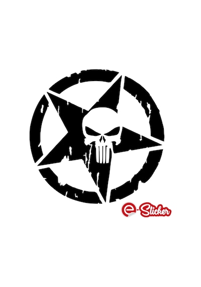 2 Adet Army Star Kuru Kafa Askeri Yıldız Off Road Sticker Araba S
