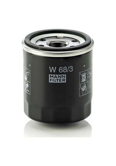 W 68-3 Mann Citroen C1 1.0 Benzinli 2005 - 2018 Yağ Filtresi