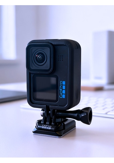 Gopro Uyumlu Dikey Çekim Helmet Chin Mount Housing Gopro 9/10/11/12 Uyumlu Siyah